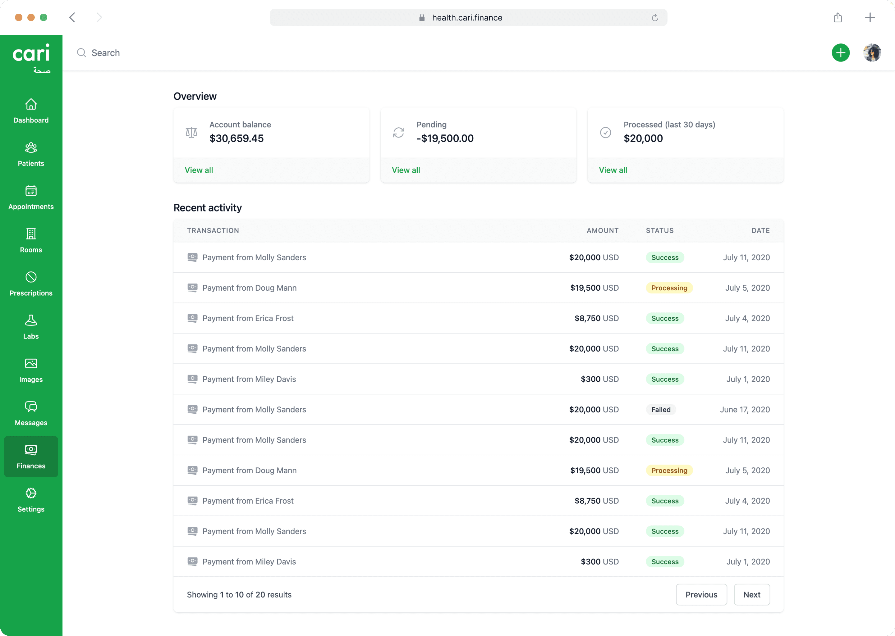 We make it easy to monitor the status of your claims and payments. We also make it easy to monitor the status of your patients and staff.